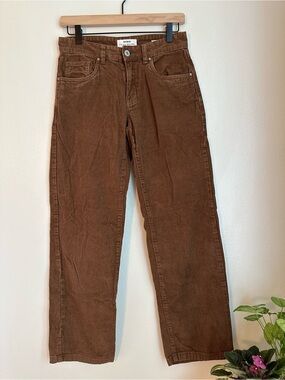 Cotton On Corduroy Straight-Leg Brown
